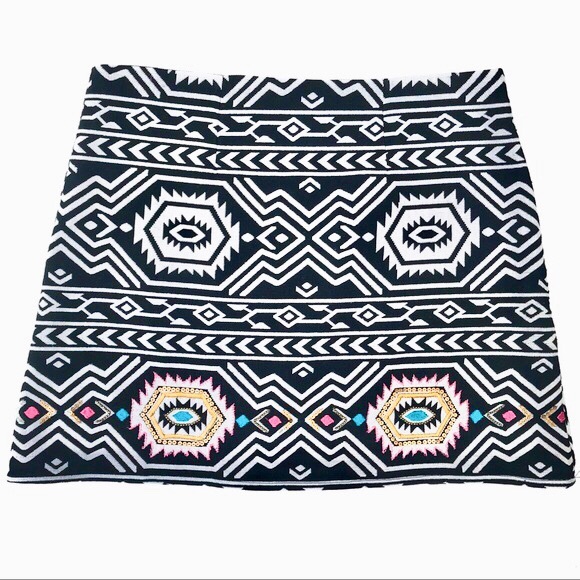 Anthropologie Dresses & Skirts - ANTHRO [Judith March] Aztec Embroidered Mini Skirt